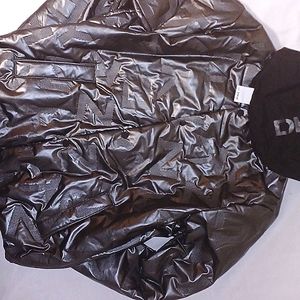 DKNY Silver and Black large hoodie